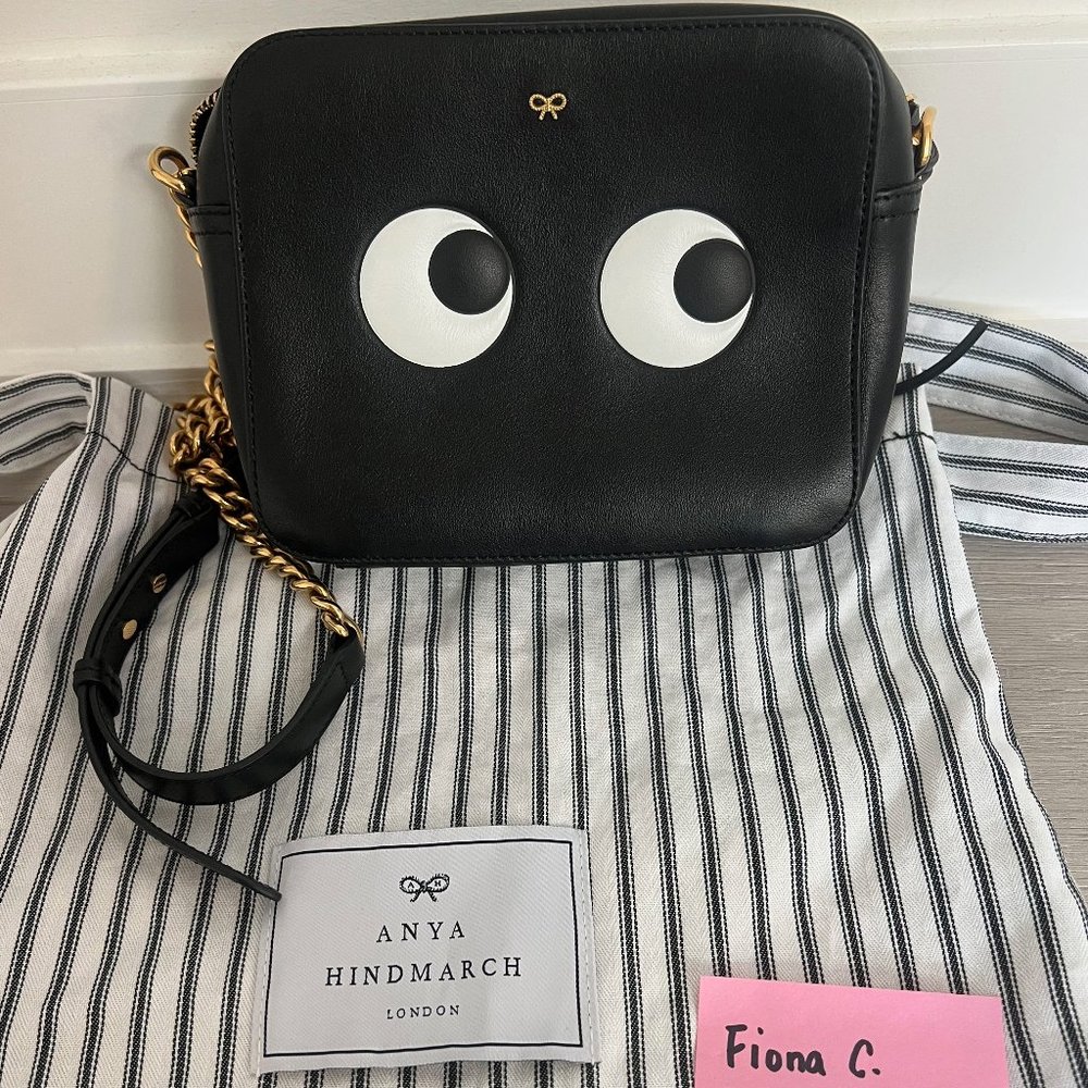 Anya Hindmarch Black Crossbody Camera Bag